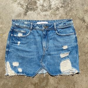 Zara Distressed Skirt